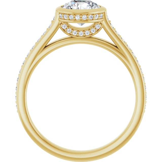 Bezel-Set Engagement Ring