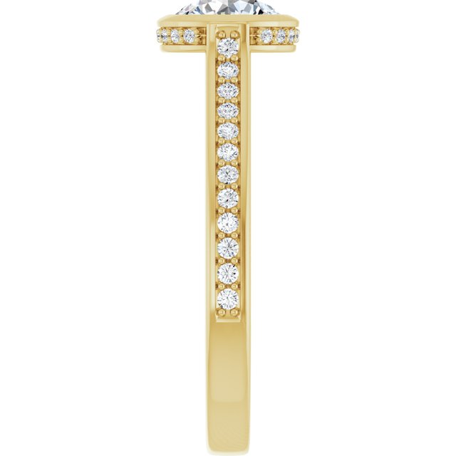 Bezel-Set Engagement Ring