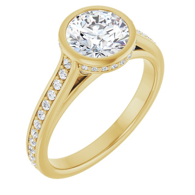 Bezel-Set Engagement Ring