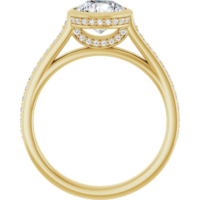Bezel-Set Engagement Ring