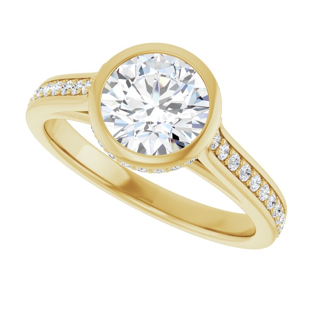 Bezel-Set Engagement Ring