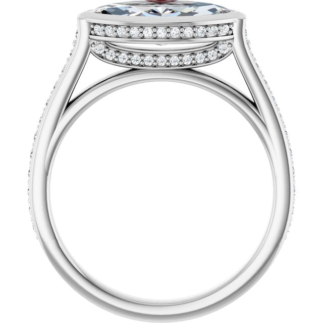 Bezel-Set Engagement Ring