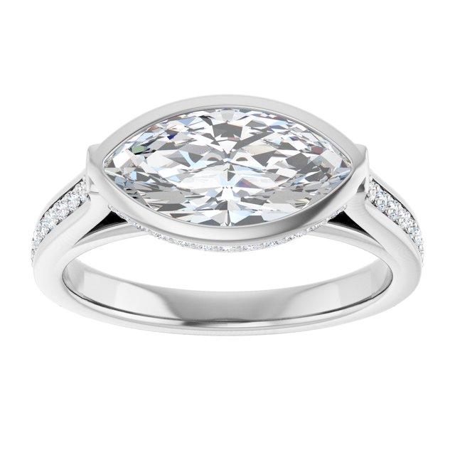 Bezel-Set Engagement Ring