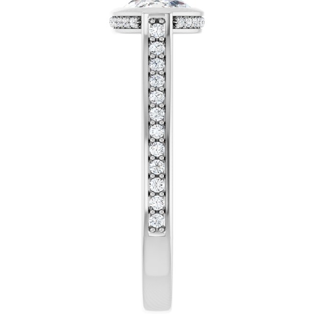 Bezel-Set Engagement Ring