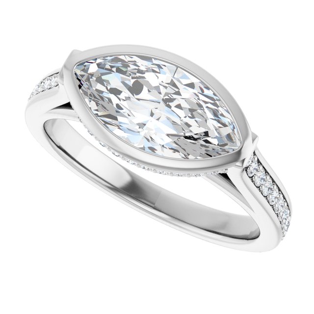 Bezel-Set Engagement Ring
