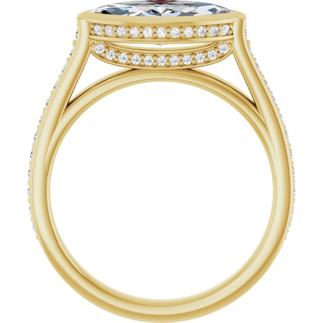 Bezel-Set Engagement Ring