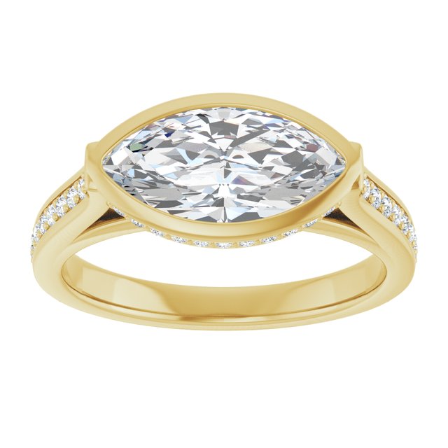 Bezel-Set Engagement Ring