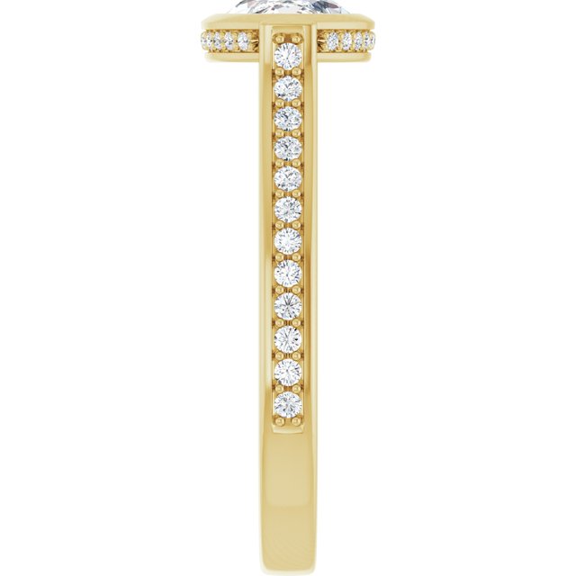 Bezel-Set Engagement Ring