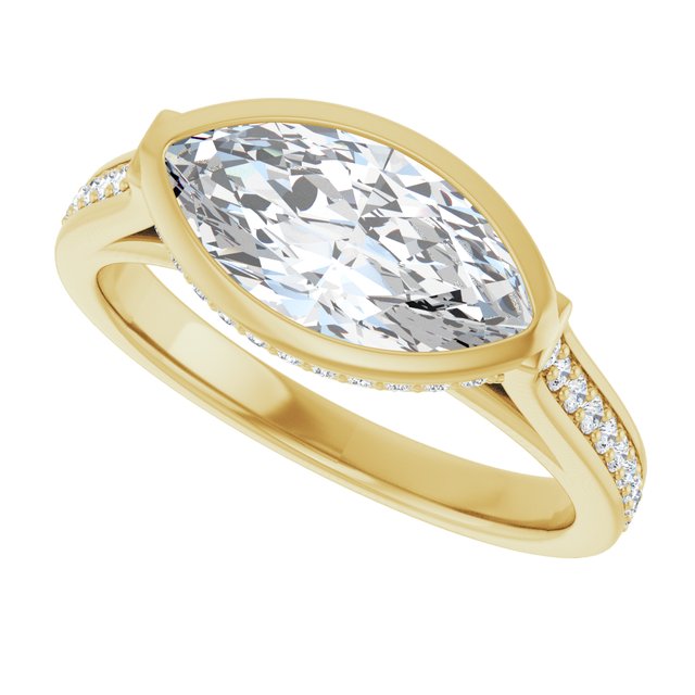 Bezel-Set Engagement Ring