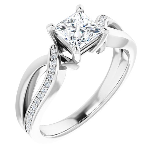Accented Engagement Ring
