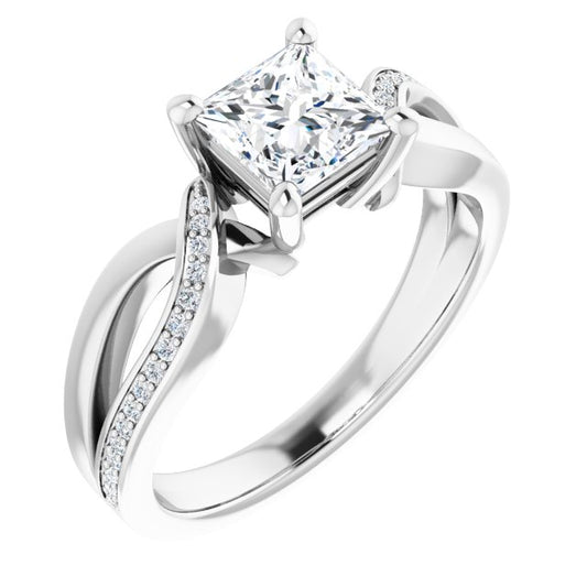 Accented Engagement Ring