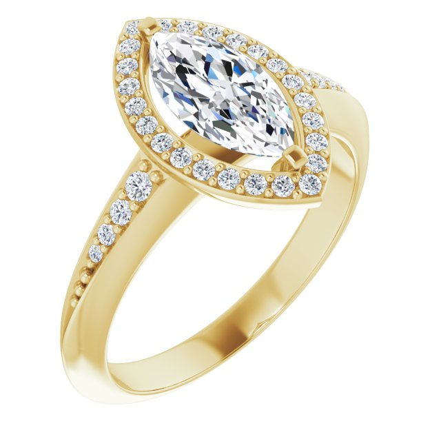 Halo-Style Engagement Ring