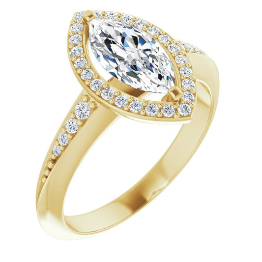 Halo-Style Engagement Ring