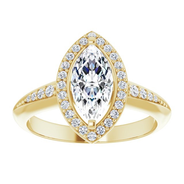 Halo-Style Engagement Ring