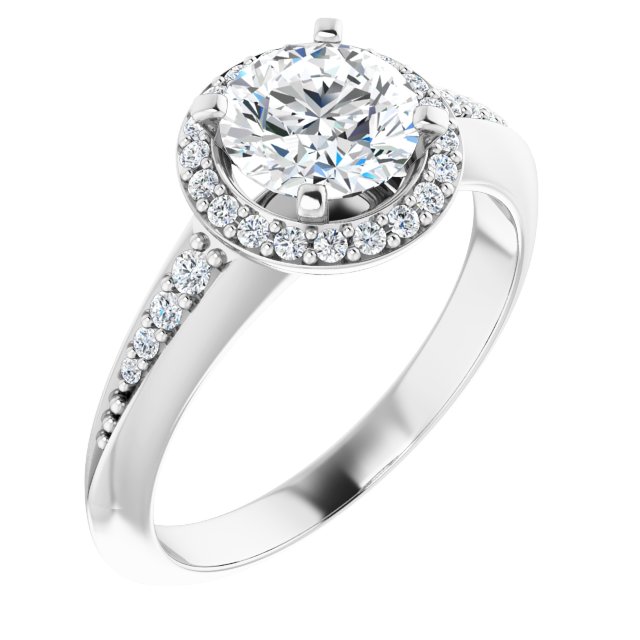 Halo-Style Engagement Ring
