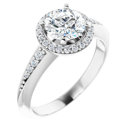 Halo-Style Engagement Ring