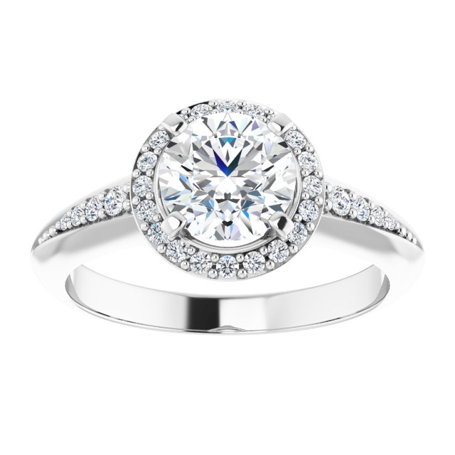 Halo-Style Engagement Ring