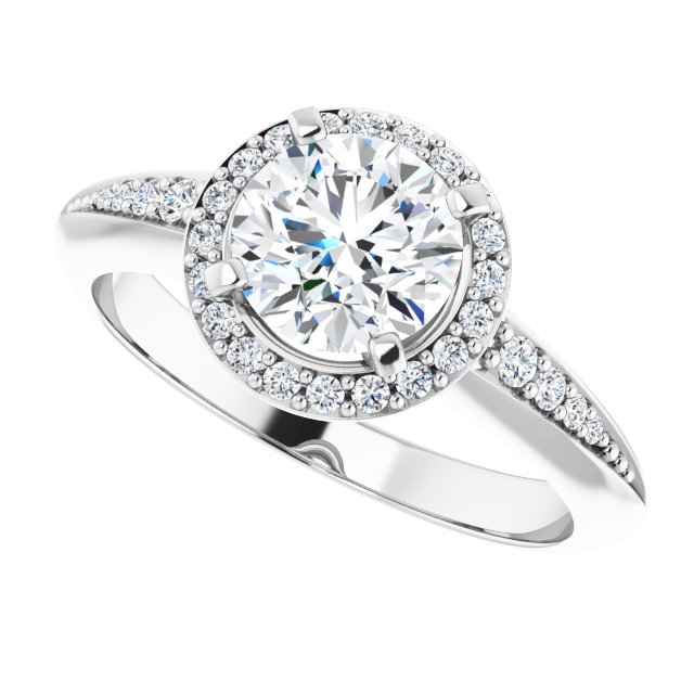 Halo-Style Engagement Ring