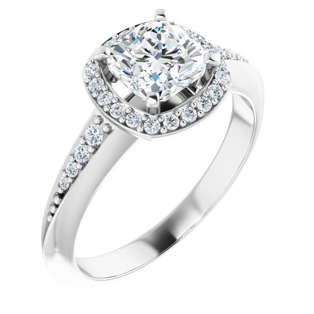 Halo-Style Engagement Ring