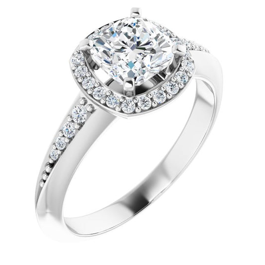 Halo-Style Engagement Ring