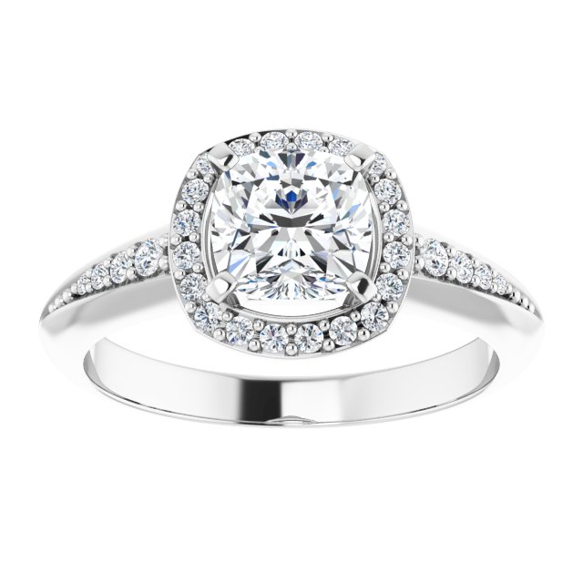 Halo-Style Engagement Ring