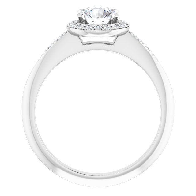 Halo-Style Engagement Ring