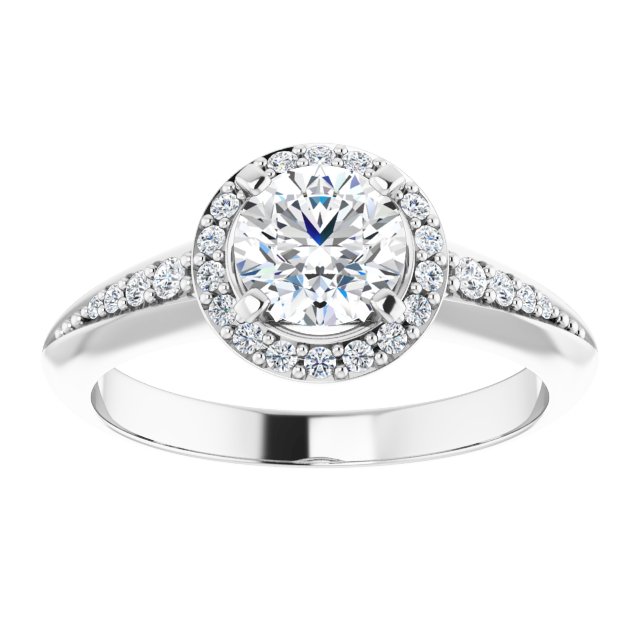 Halo-Style Engagement Ring