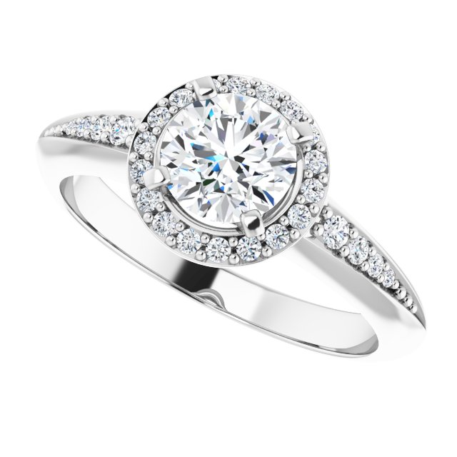 Halo-Style Engagement Ring