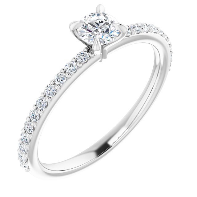 Accented Engagement Ring