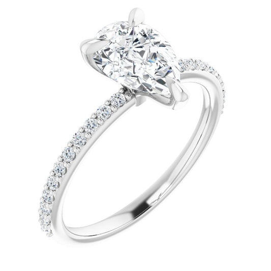 Accented Engagement Ring