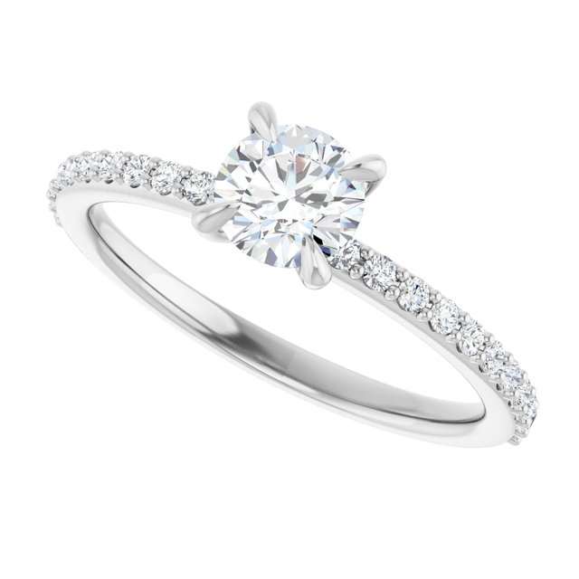 Accented Engagement Ring