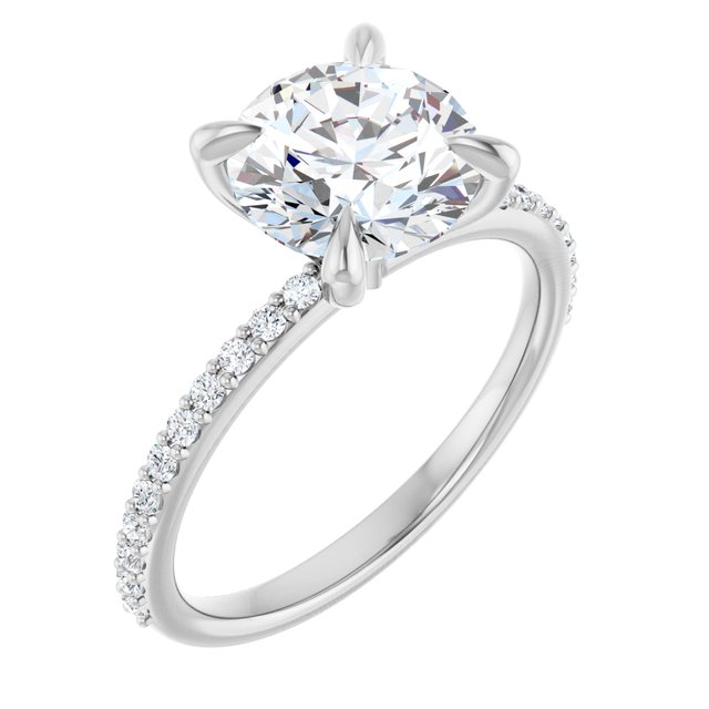 Accented Engagement Ring