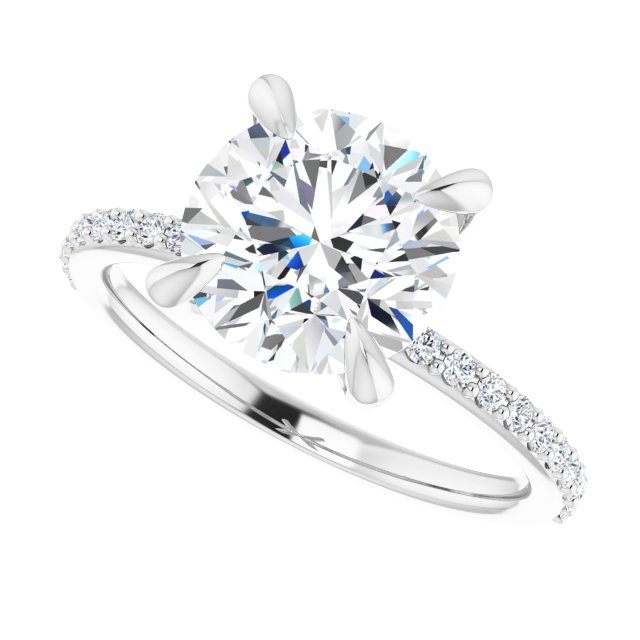 Accented Engagement Ring