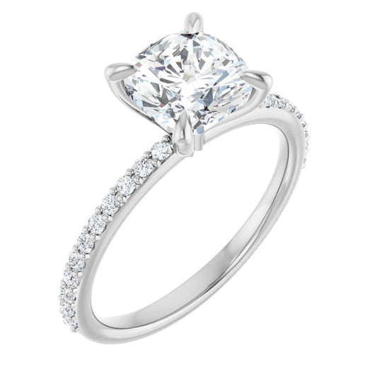 Accented Engagement Ring