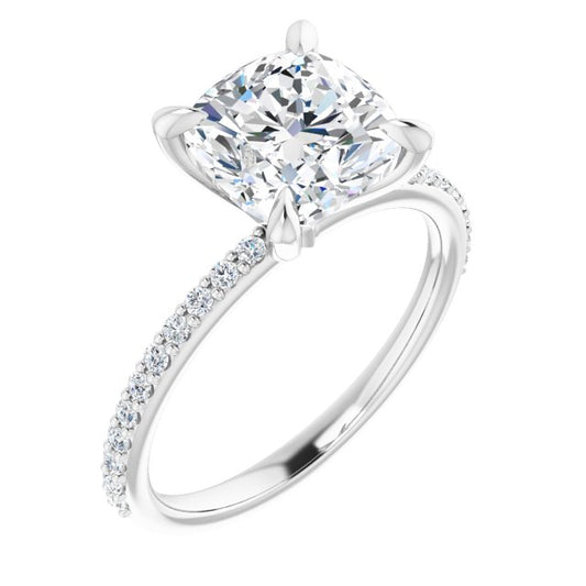 Accented Engagement Ring
