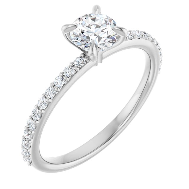 Accented Engagement Ring