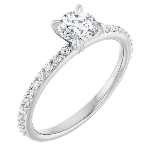 Accented Engagement Ring