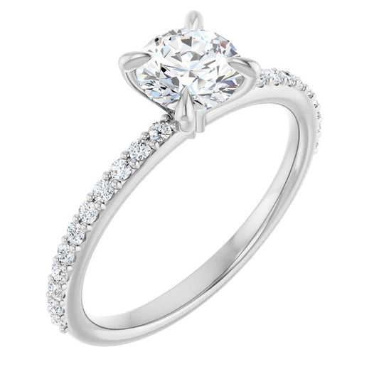 Accented Engagement Ring