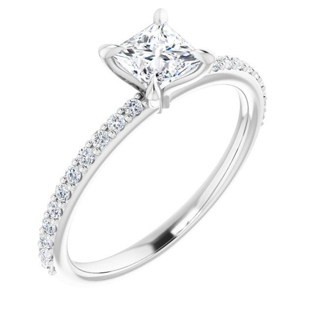 Accented Engagement Ring