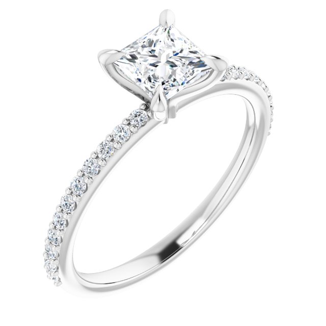 Accented Engagement Ring