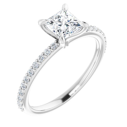 Accented Engagement Ring