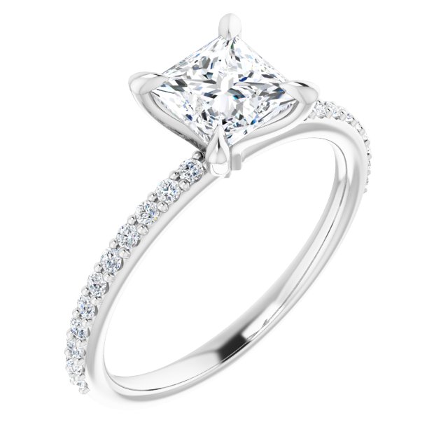 Accented Engagement Ring