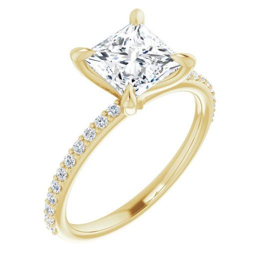 Accented Engagement Ring