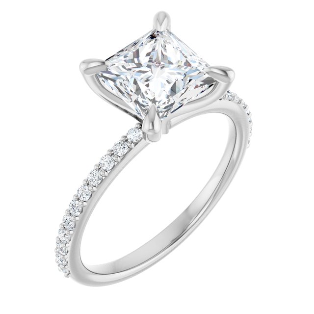 Accented Engagement Ring
