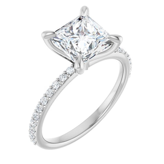 Accented Engagement Ring