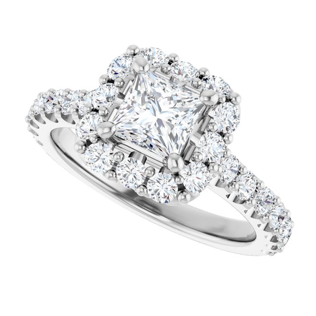 Halo-Style Engagement Ring