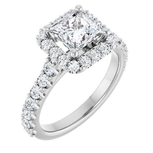 Halo-Style Engagement Ring