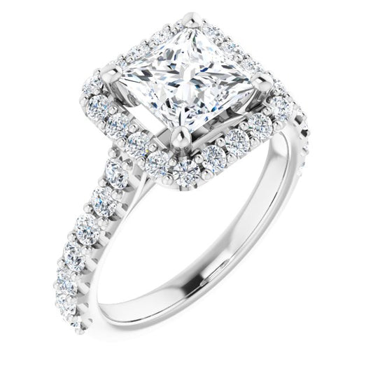 Halo-Style Engagement Ring