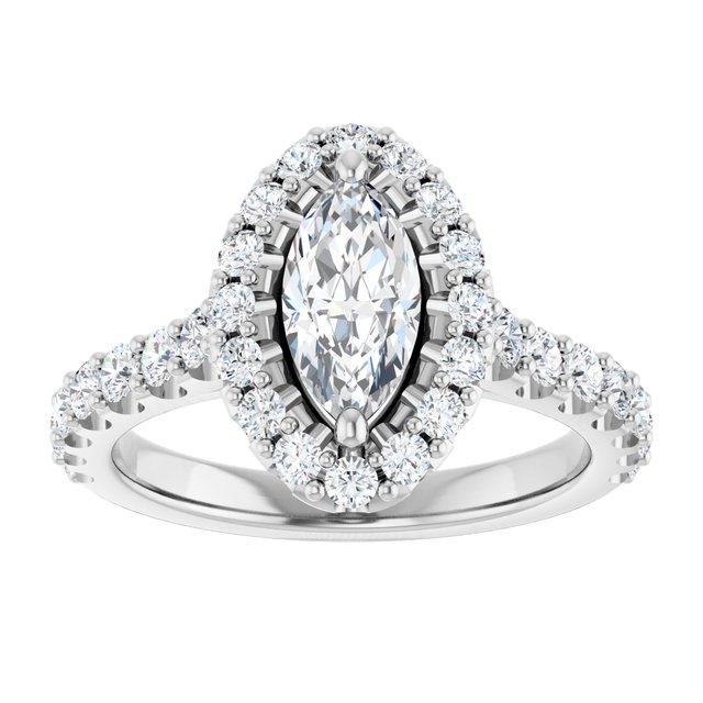 Halo-Style Engagement Ring