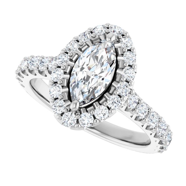 Halo-Style Engagement Ring